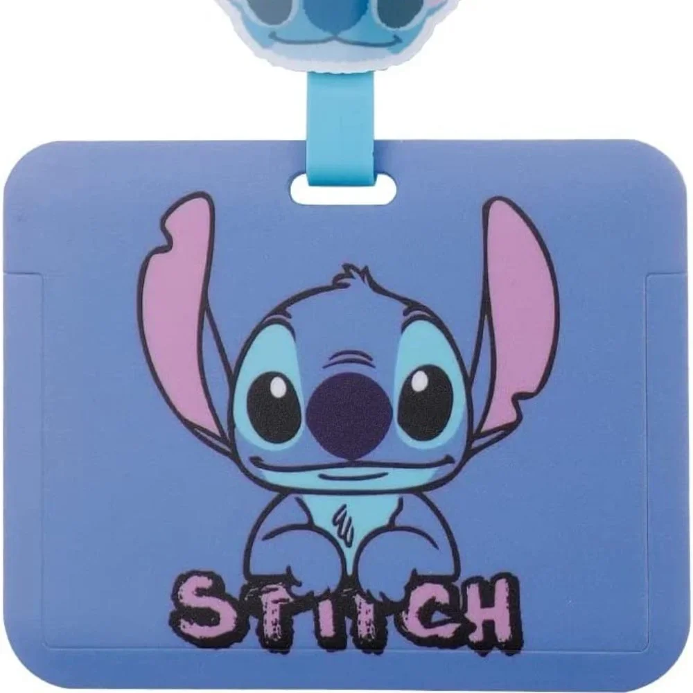 NIP Stitch and Lilo ID Badge Holder Retractable Reel Clip with Alligator Clip